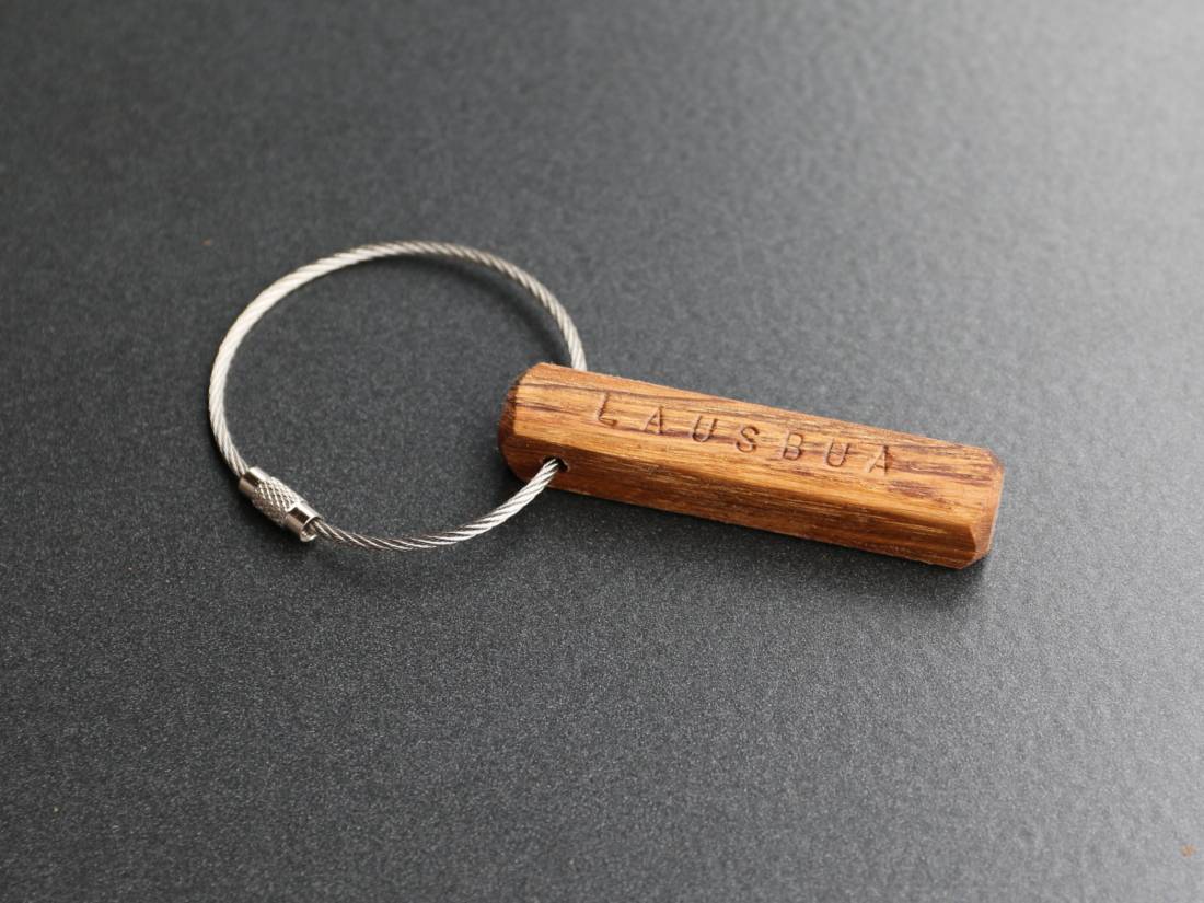 Bayerische Schlüsselanhänger aus Holz.